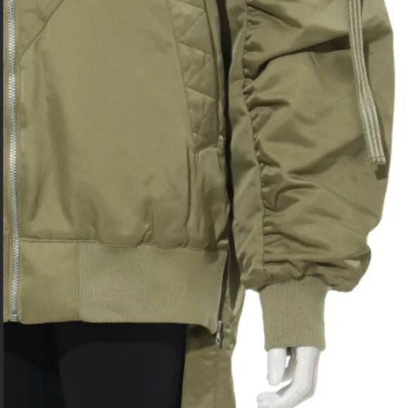 Nike Women's Therma Fit Oversized Bomber JacketOlive S/M